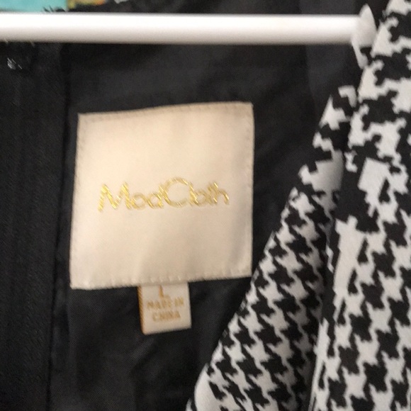 Awesome fit & flare houndstooth dress by ModCloth! - Picture 3 of 4